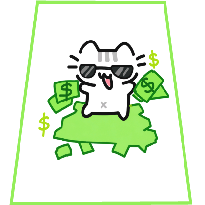 Rich Money Cat Cape Roblox item