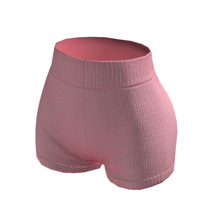 Shorts Pink High Waist Knitted Basic Winter y2k thumbnail