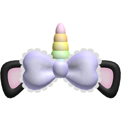 unicorn cat ears in purple and black