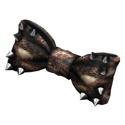 Orange Animal Spiked Hair Bow Roblox item