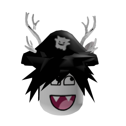 Dashie Black Hair Horns Vampire Pirata y2k Roblox item