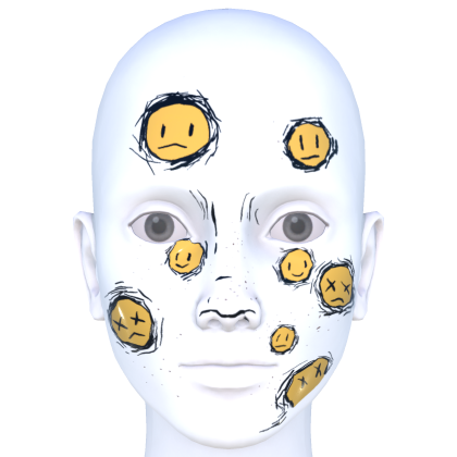 Sad Face Sketches Makeup