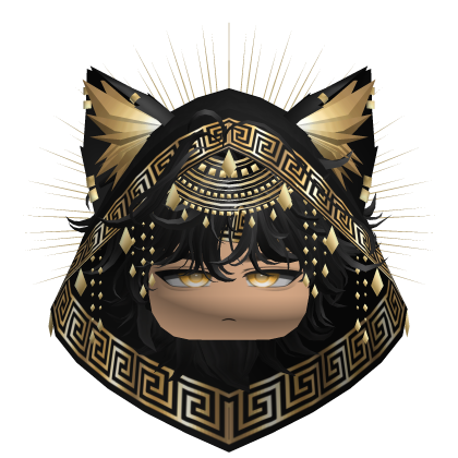 Egyptian Mullet w/ Divine Gold Black Hood