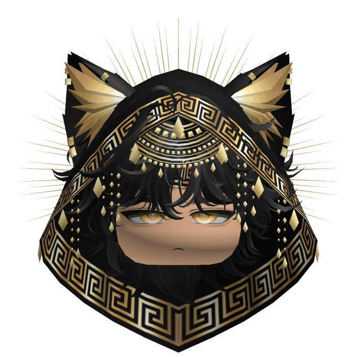 Egyptian Mullet w/ Divine Gold Black Hood