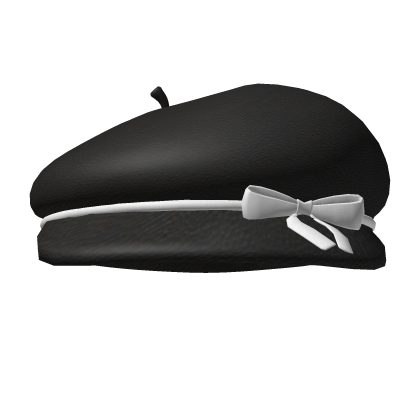Black Bow Beret