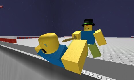 Sword Fighting on a High Building!