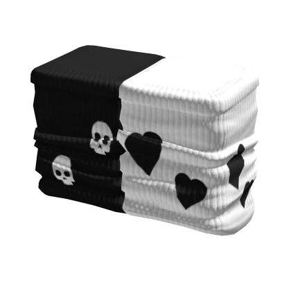 Short Hearts & Skulls Leg Warmers 3.0