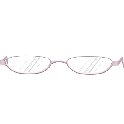 ♪ 〜 Cute Low Baby Pink Moe School Glasses 