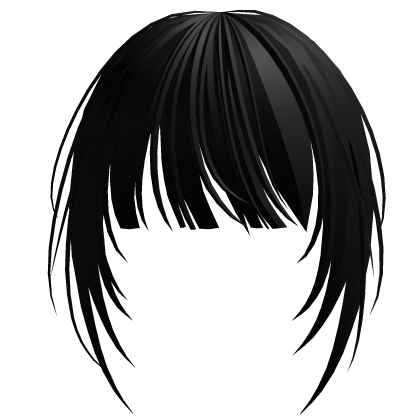 Hime Anime Wispy Emo Bangs (black)