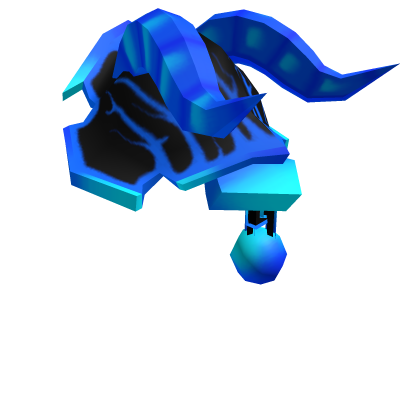 Left Demon Lord Shoulder Guard(Black and Blue)