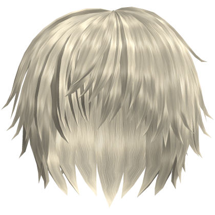 bleached low spiky emo boy hair