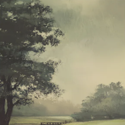 Vintage Landscape River Painting Part 1  Roblox decal