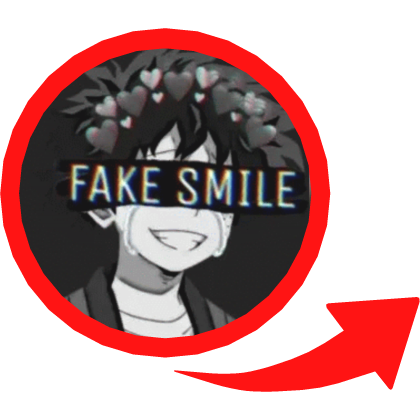 Deku Fake Smile Red Circle Roblox item