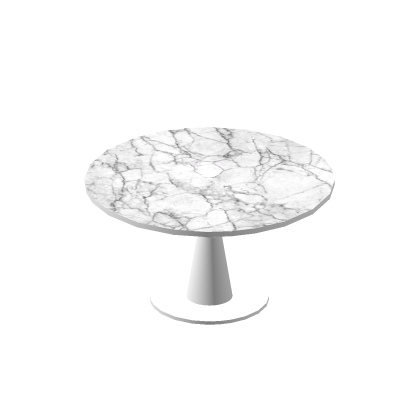 🎮 Modern Marble Round Table [Aesthetic] Wood wa