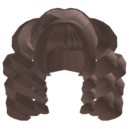 ꒰♡꒱ Cute Gyaru Tweencore Curly Brown Pigtails Roblox item
