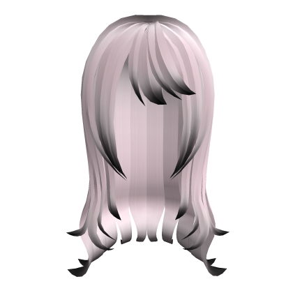 † : pink faded wavy straight hair cute + 加筆 Roblox item