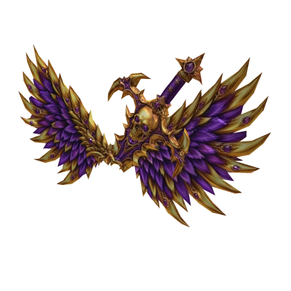 Amethyst Requiem Wings Purple Gold Roblox item