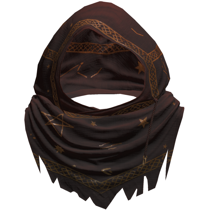 Sorcerer Distressed Rune Hood