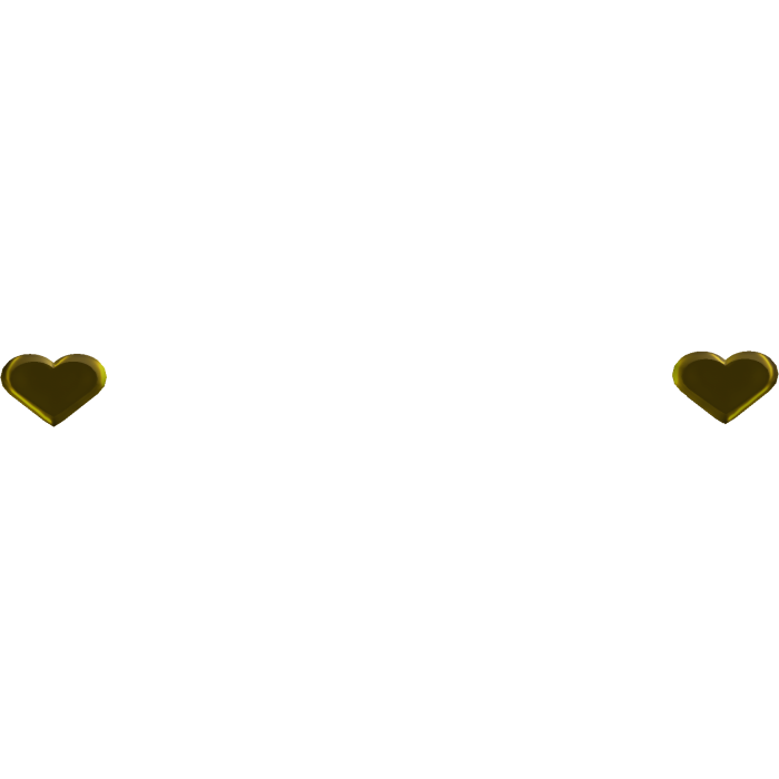 Back Dimple Heart Dermal Piercing In Gold V2