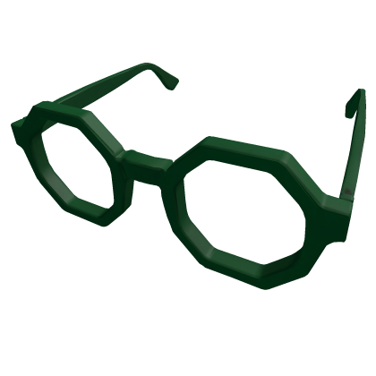Green Octagon Glasses