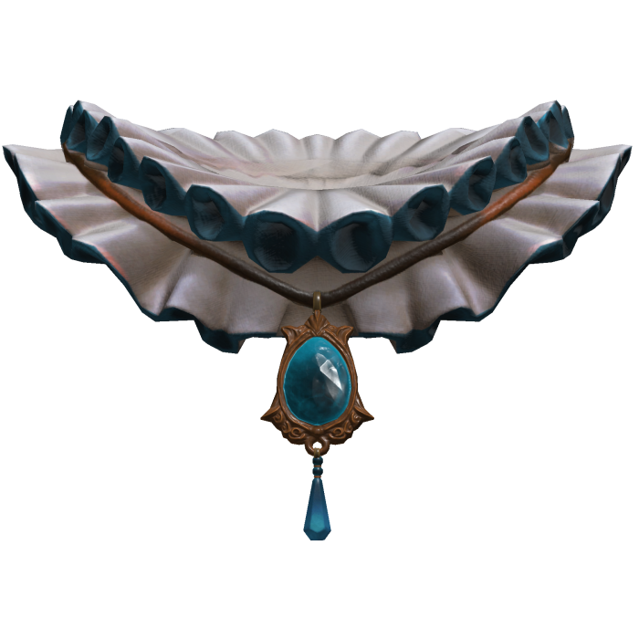 Blue Jester Neck Ruffle 3.0