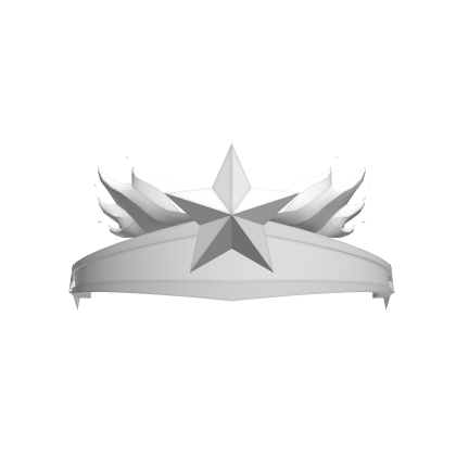 White Fire Star Crown Roblox item
