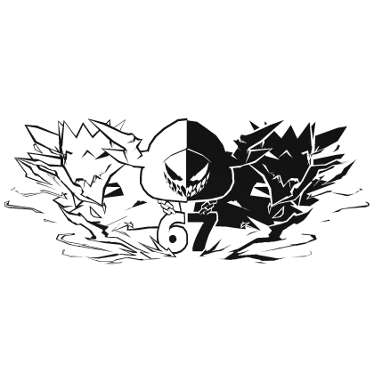 Cartoony Black&White Hood Aura Dragon Wings Combo