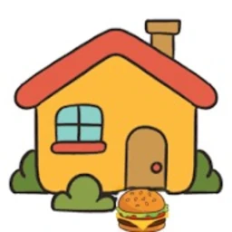 A House but you are a burger 🍔 icon