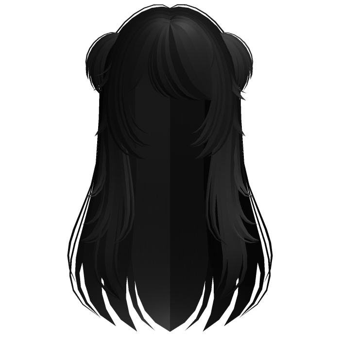 ♡﹕cute long messy baby pigtails black