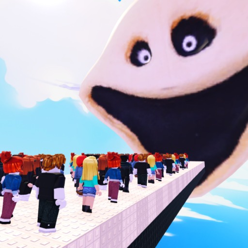 100 Players Jump Into Hungry Worm