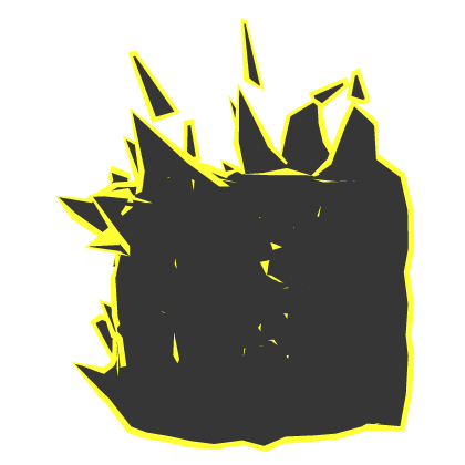 Yellow Outline Flaming Body