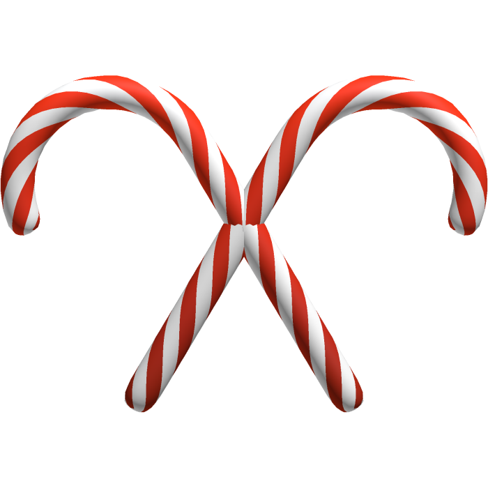 dual festive candy canes