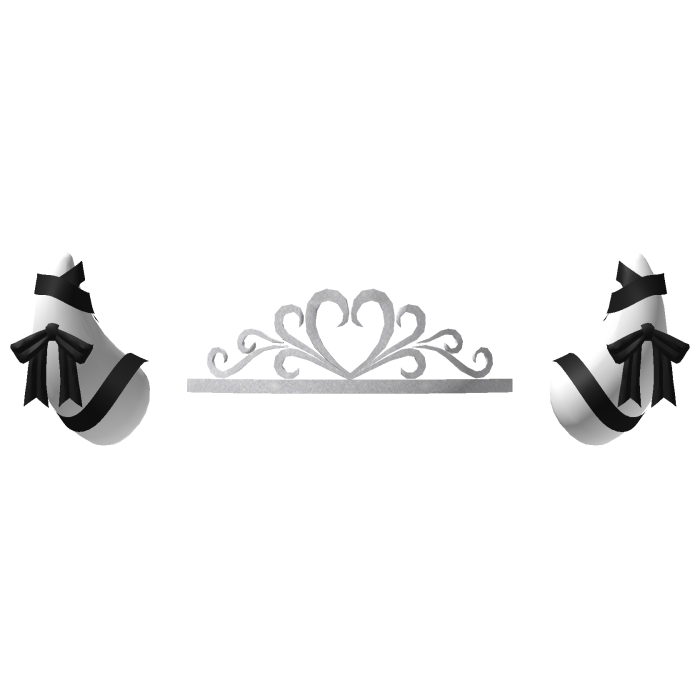 Princess Devil Imp Horns - White Black