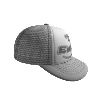 SIDEWAYS EUREKA TRUCKER CAP -- SILVER Roblox item