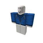 Blue Unzipped Hoodie