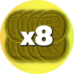x8 Coins PER ROUND