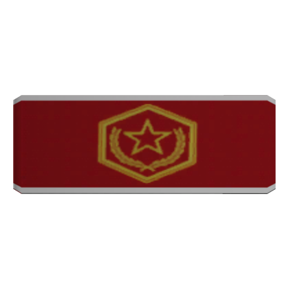 👑 Jackson's Red And White "CTE" Anti-War Armband Roblox item
