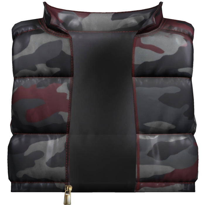 Camo Puffer Jacket [Open]
