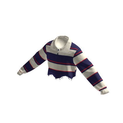 Navy Cream Vintage Polo