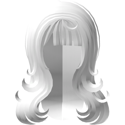 ♡ curly wispy layered cute white hair Roblox item