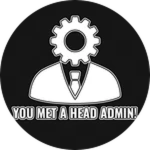 You met a Head Admin! Roblox badge thumbnail