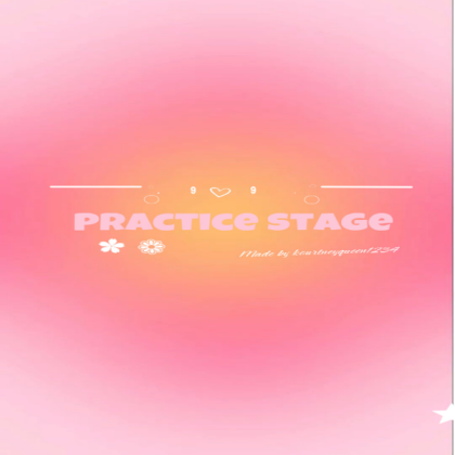 Aura pink peachy practice stage! Roblox decal
