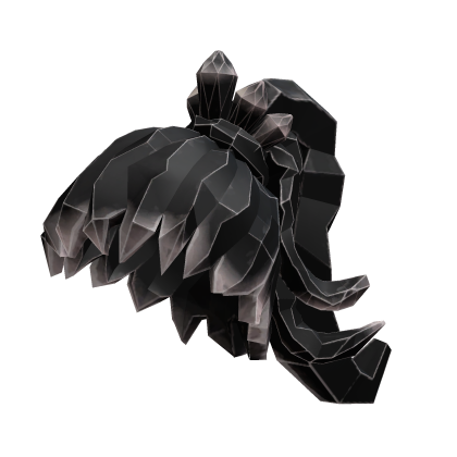 Anime Crystal Wave Ponytail Hair (Black) Roblox item