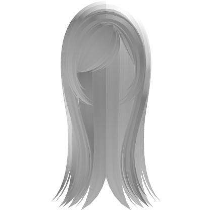 ♡ white long vampire sleek hair w/bangs Roblox item