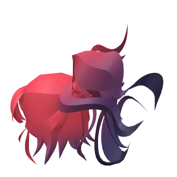 Crimson Flame Ponytail