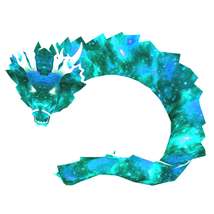 Cartoony Cyan Galaxy Dragon🌌