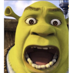 Shrek supporters, hair and clothing