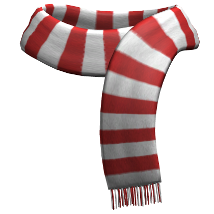 Winter Scarf Christmas Red White Stripes 1.0