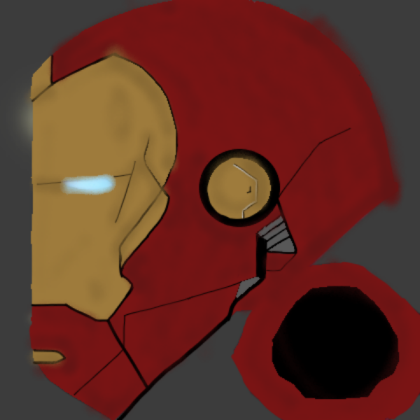 Iron Man Helmet Retexture -Superior Iron Man- Roblox decal