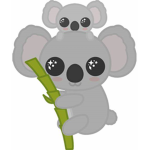 Koala hugs